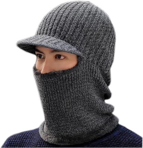 Gorro de punto elástico suave para invierno con forro polar para hombres y mujeres