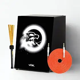 Cajon Elétrico Preto Com Vassourinha C82 Voik By FSA Strike (AG WH STK)