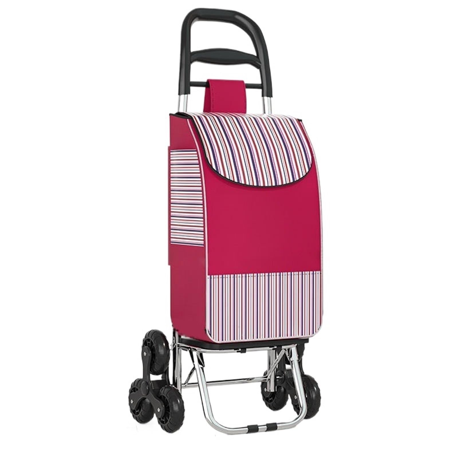 Carrello Trasporto Pesi Carichi Carrello Pieghevole For La Spesa A Casa, Comodo Tirato A Mano For Salire Le Scale(Red)