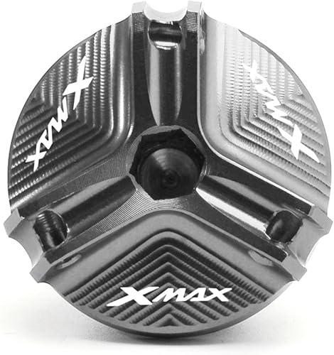 Miniatura 1 de Powersports - Tapones de gasolina para motocicleta CNC de aluminio para llenado de aceite de motor para Yamaha y HA XMAX 300 X-MAX 250 (color  4,