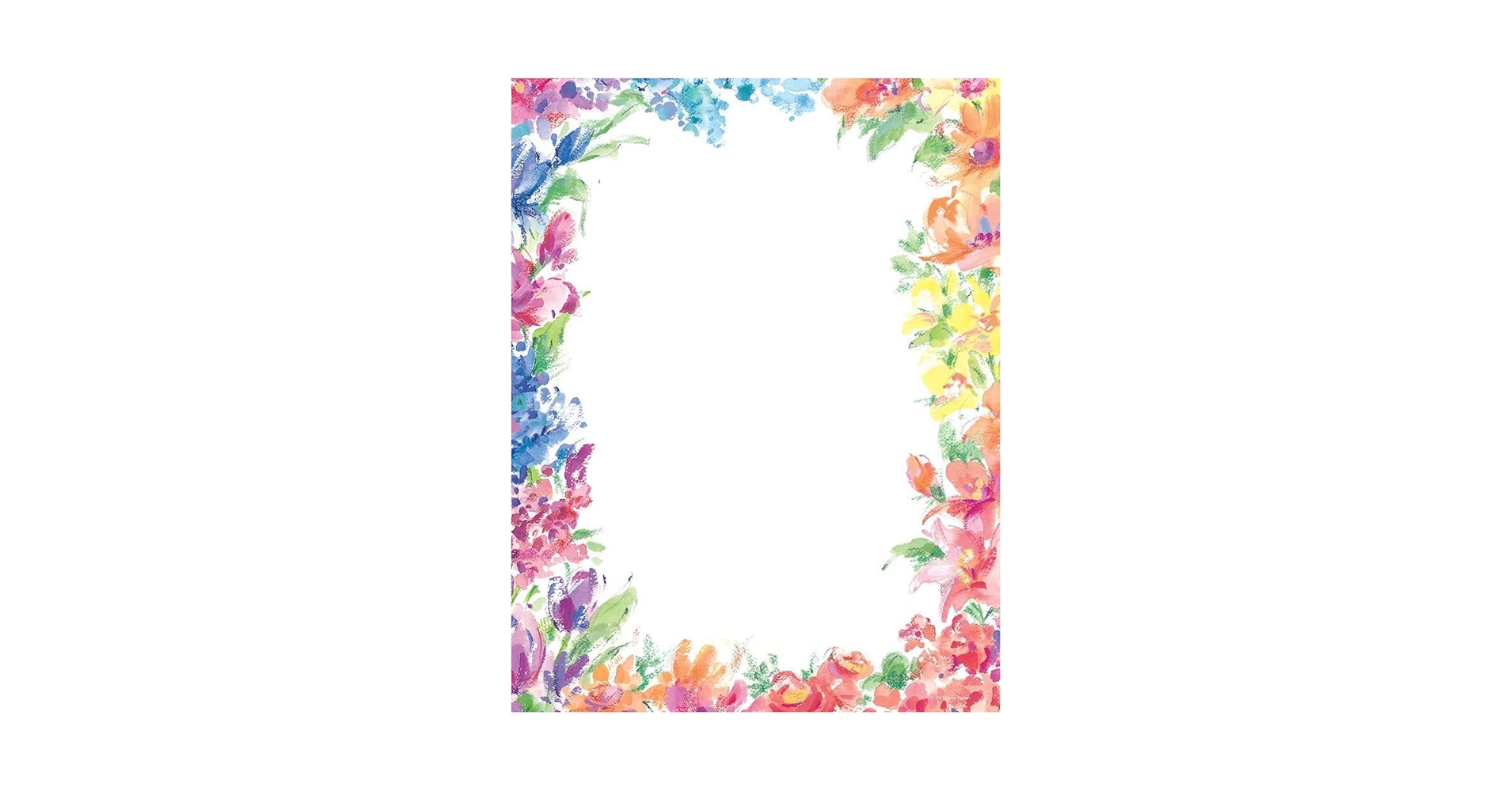flowerページ Amazon.com : Great Papers! Bright Floral Letterhead, 80