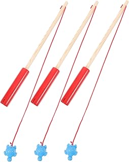 3 Peças De Acessórios De Pesca Vara De Pesca Ímãs De Brinquedo Material De Jogo Varas De Jogo De Pesca Varas De Pesca Magnéticas Brinquedos Adereços Suprimentos De Jogo Ferramenta