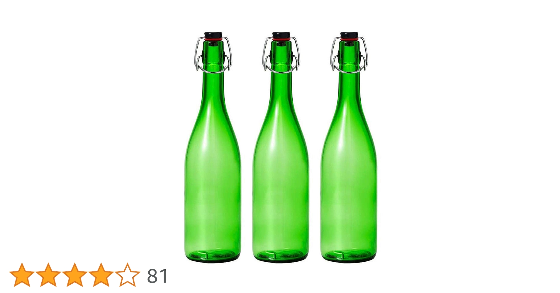 保存瓶 12本　ウォーターボトル スウィングストッパーボトル グリーン ガラス瓶 楽天市場】【送料無料】アデリア(ADERIA) 保存瓶 ウォーター