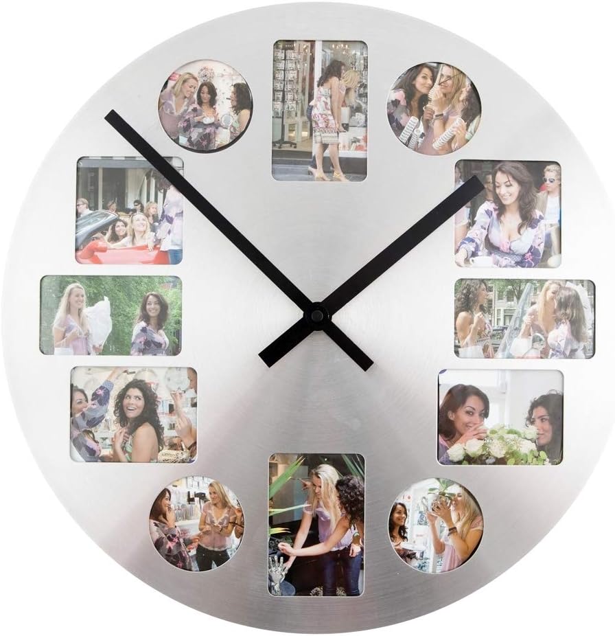 Amazon.de: Preis am Stiel Wanduhr ''Fotogalerie'' | Wanddekoration ...