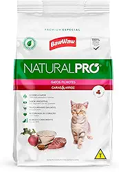 Ração Baw Waw Natural Pro para gatos filhotes sabor Carne e Arroz - 1kg