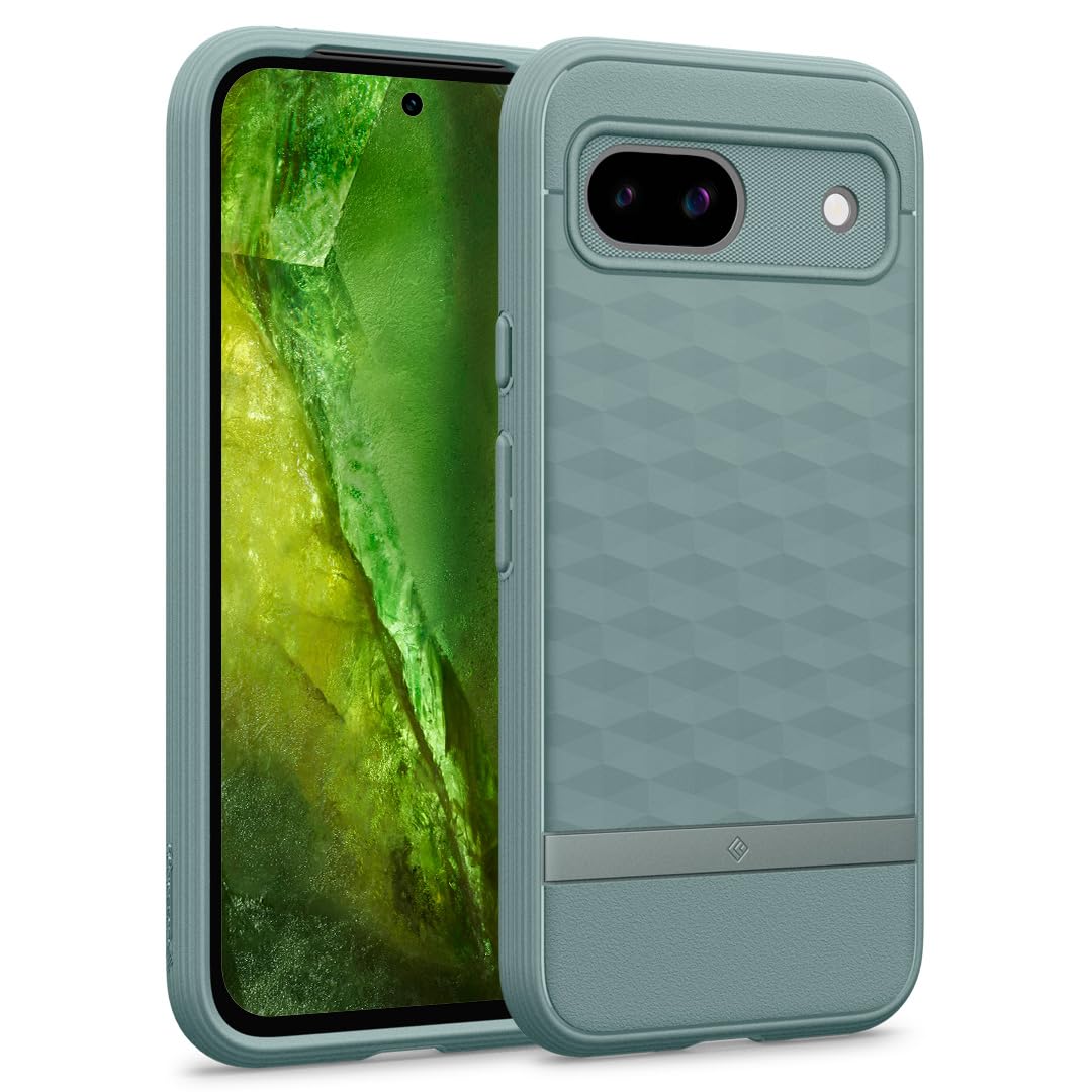 CASEOLOGY by Spigen Parallax Back Cover Case for Google Pixel 8a [Made for Google] Pixel 8a Case Cover with Ergonomic 3D Hexa Cube Design, Side Grip Patterns (TPU, PC | Sage Green) (B0CLFPGSRW) Amazon Price History, Amazon Price Tracker