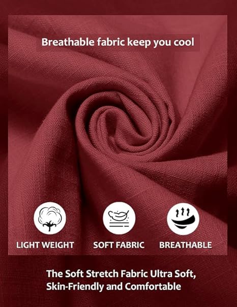 ROYALSCOUT Men's Cotton Polyester Blend Solid Regular Fit Full Sleeve Short Kurta | Ethnic, Lightweight Summer Kurta for Daily & Occasion Use - Image 7