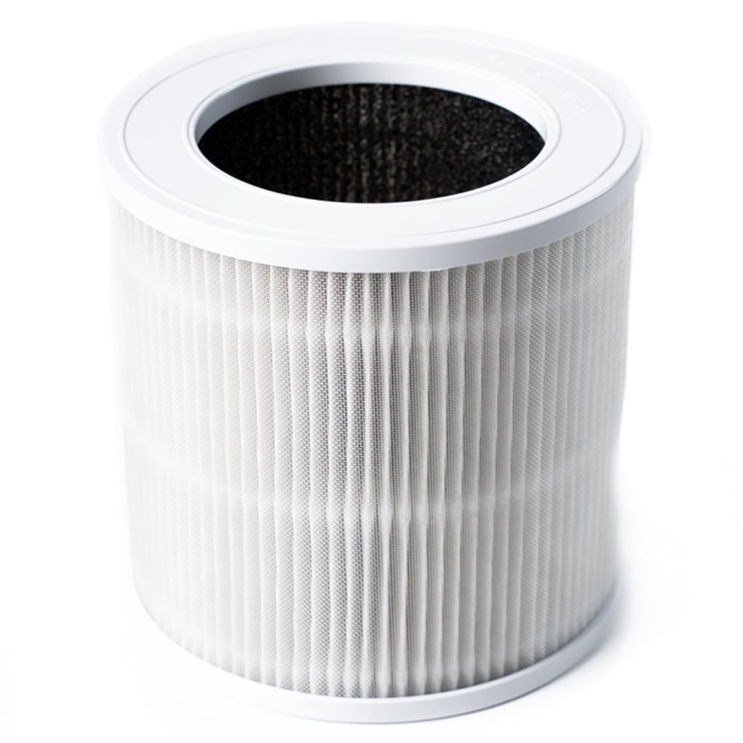 Compatible Air Purifier Filter Replacement by Hazel Long-Life HEPA Filter for Home Bedroom Office Easy-to-Install Filter for Improved