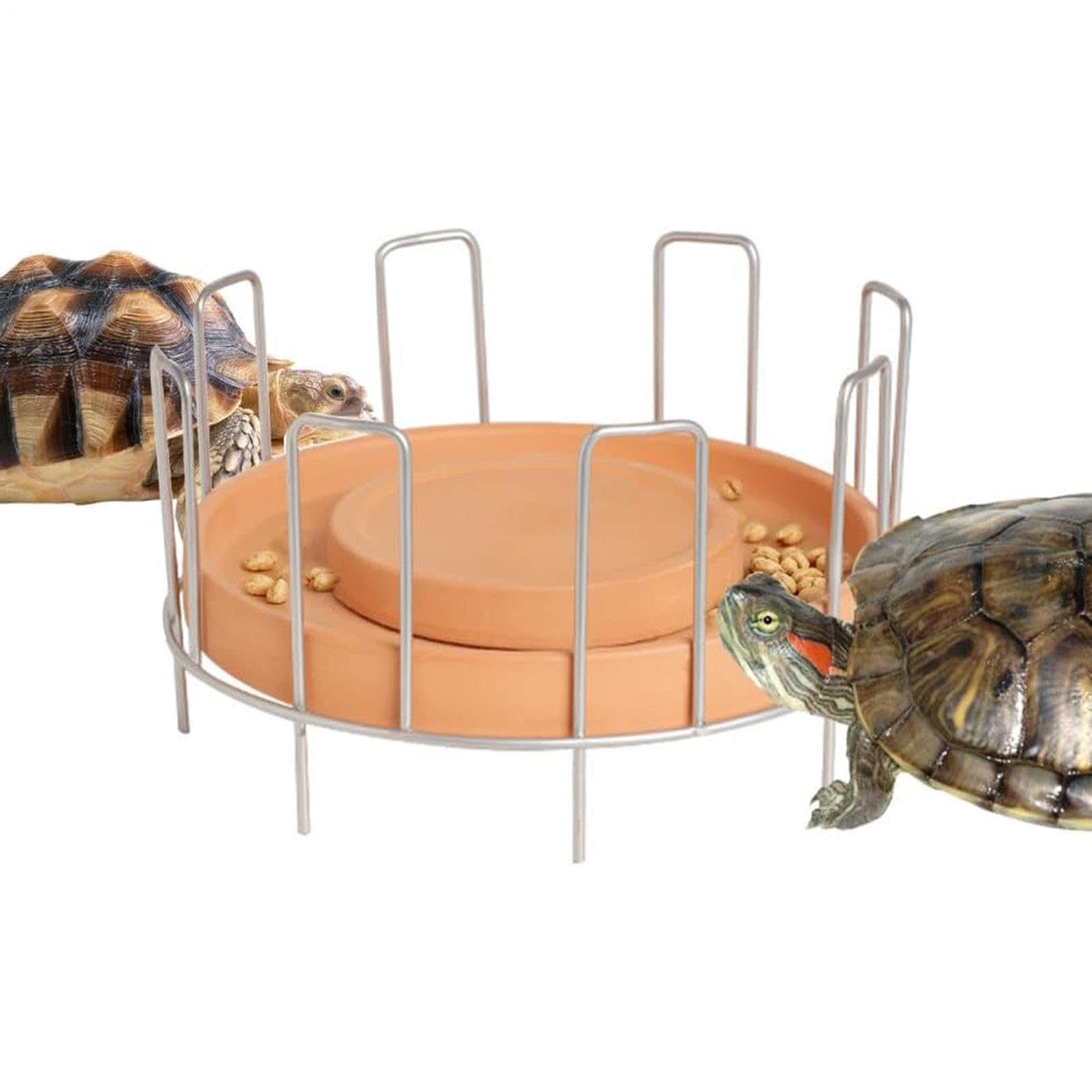 Turtle Futternapf, stabiler Boden, auslaufsicher, Terrakotta