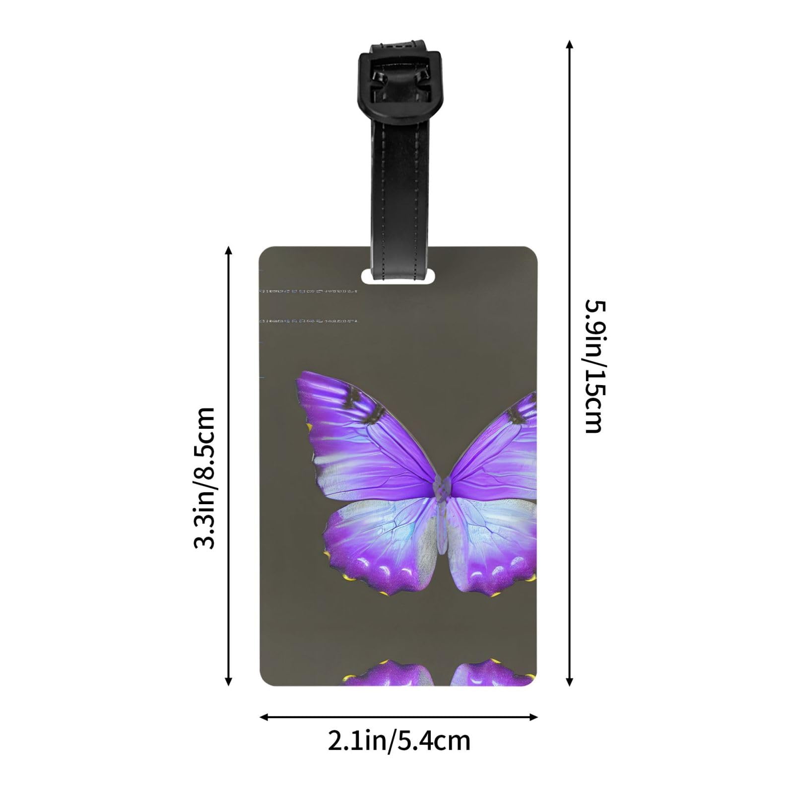 Etichette Bagagli A Farfalla - Silicone Colorato Per Valigie