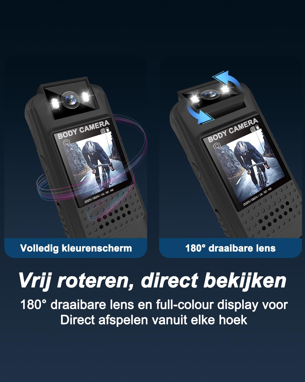 Bextgoo Body Cam 1080P Con 64GB, Magnetica E Con Clip – Per Moto, Bici E Attività All’aperto
