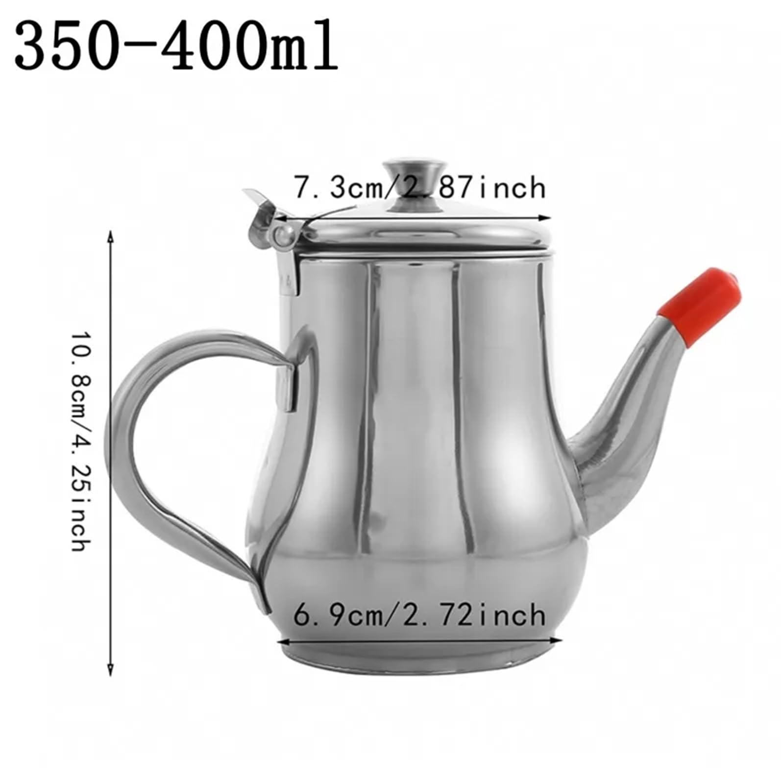 Botella de aceite de acero inoxidable Colador de acero inoxidable, engrasador, olla a prueba fugas for el hogar, botella aceite, suministros cocina prácticos(18 oz)