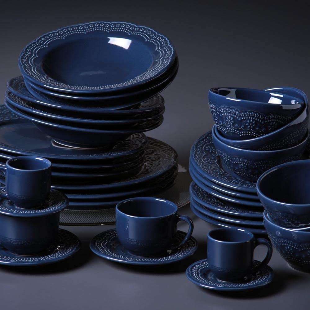 Porto Brasil Conjunto com 6 Pratos de Sobremesa Madeleine Deep