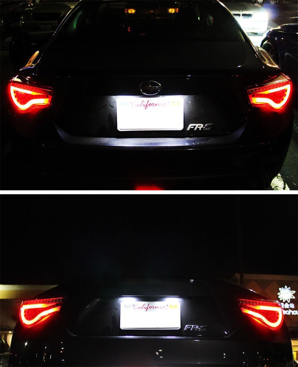 iJDMTOY OEM-Fit 3W Full LED License Plate Light Kit Compatible With Scion FR-S Toyota 86 Subaru BRZ Impreza WRX STi Legacy Crosstrek Ascent, Powered by 24-SMD Xenon White LED