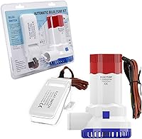Vista 10 de Bomba de sentina automática para barco con interruptor de flotador, 12 V, 1100 GPH de bajo ruido, bombas de sentina automáticas de alta eficiencia