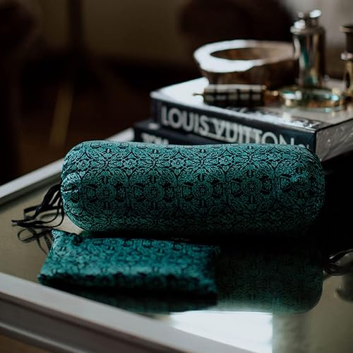 Miniatura 4 de Hugger Mugger Almohada de seda para ojos con relleno de linaza, relleno de linaza orgánica, relajación sin olor, peso ligero, frío en el congelador,