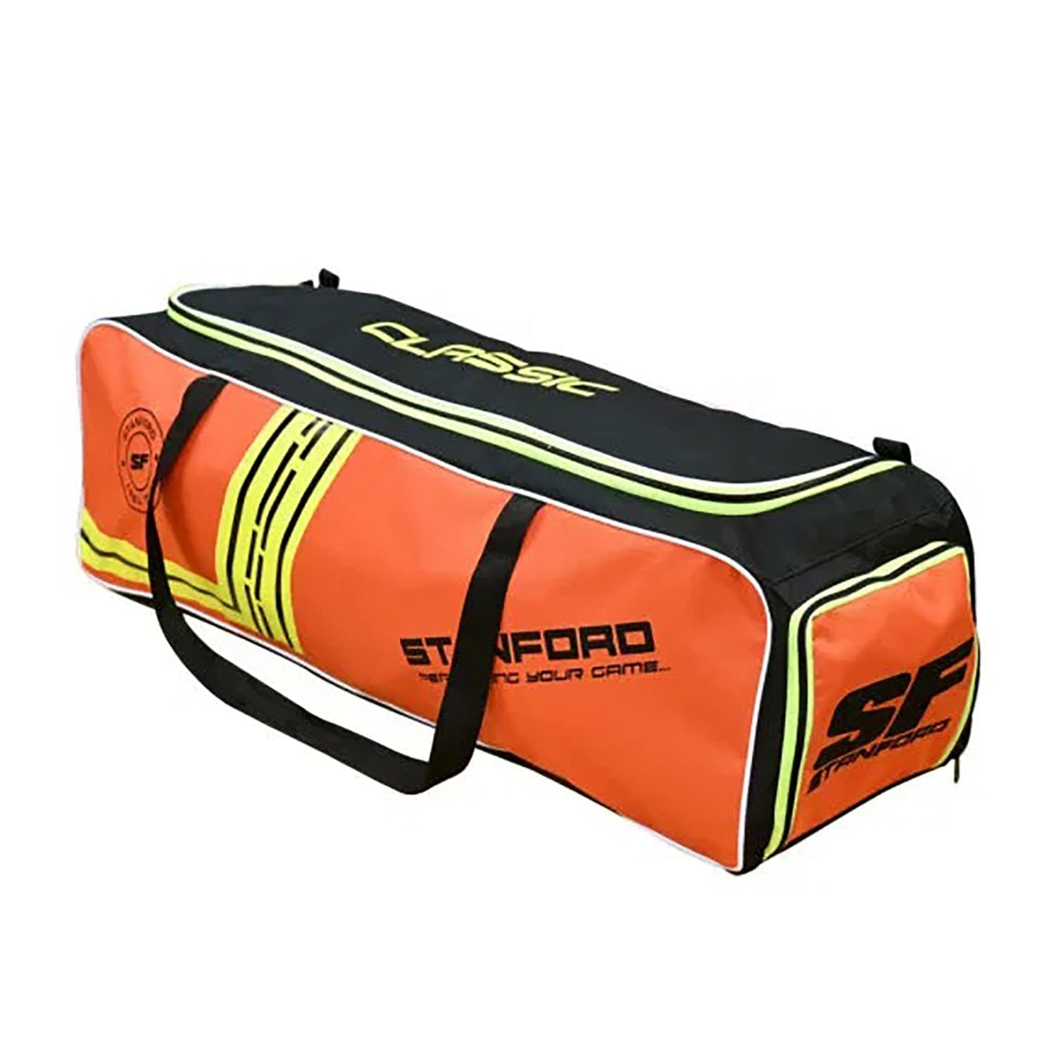 SF Classic Cricket Kit Bag, Orange and Black, Sports Equipment Storage-image-24