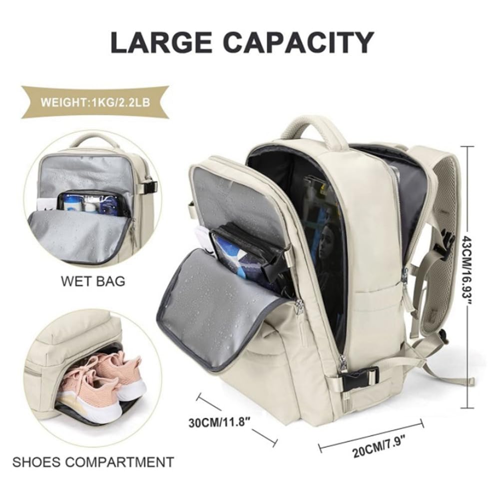 Bolsa De Viaje De Gran Capacidad, Bolsa De ArtíCulos De Tocador, Bolsa De Almacenamiento PortáTil, Mochila Marino