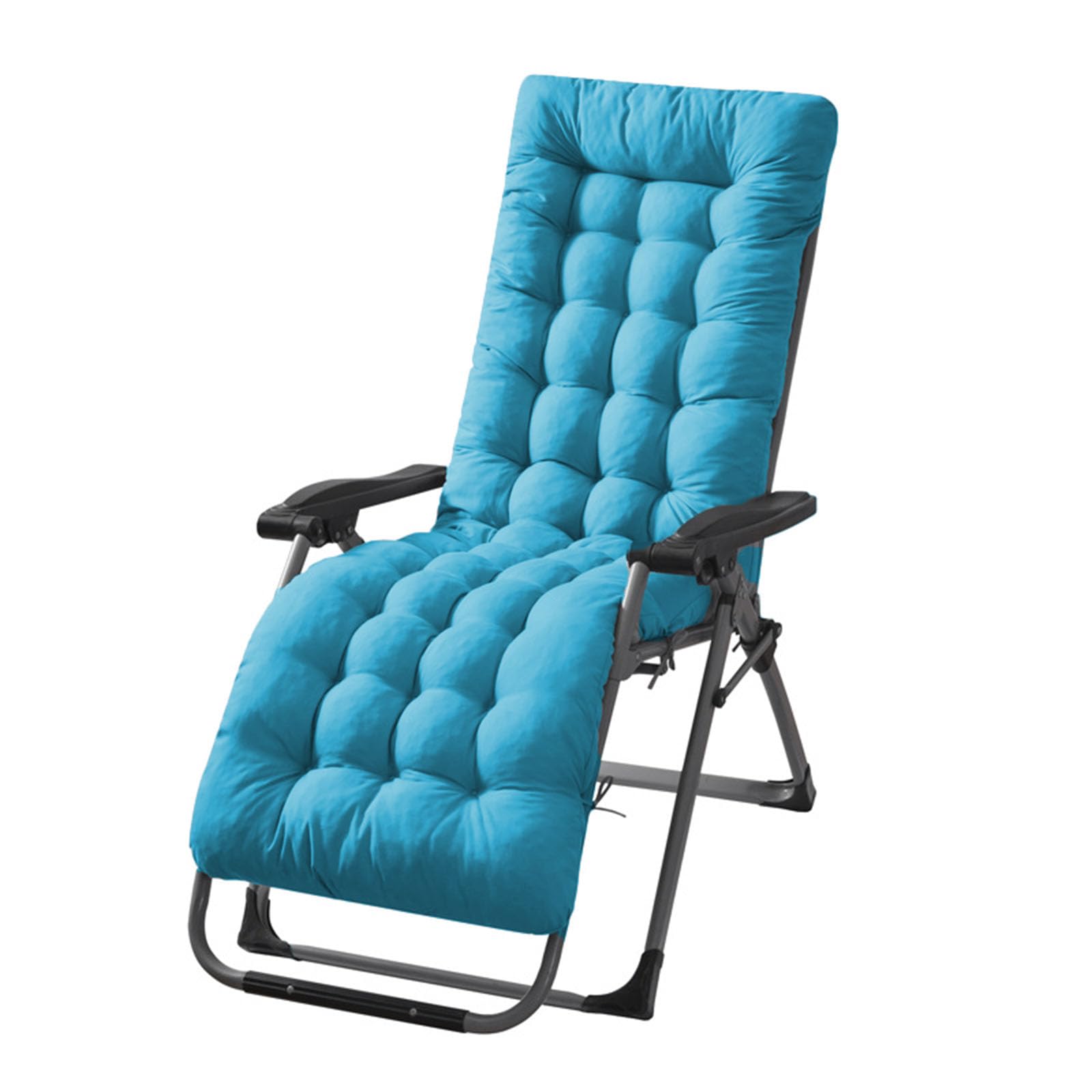 Coussin de jardin universel 60 x 40 cm bleu confortable extérieur intérieur