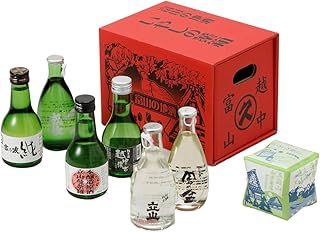 【2025年10月製造分】いやしの薬箱 富山の地酒 小瓶(180~200ml)6種類・6本飲み比べセット(立山・風の盆・立山曼荼羅・成政・越中懐古・吉乃友)