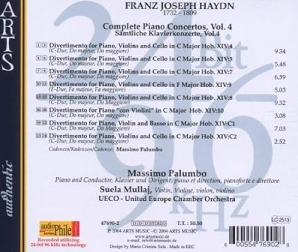 Haydn - Piano Concertos, Vol 4