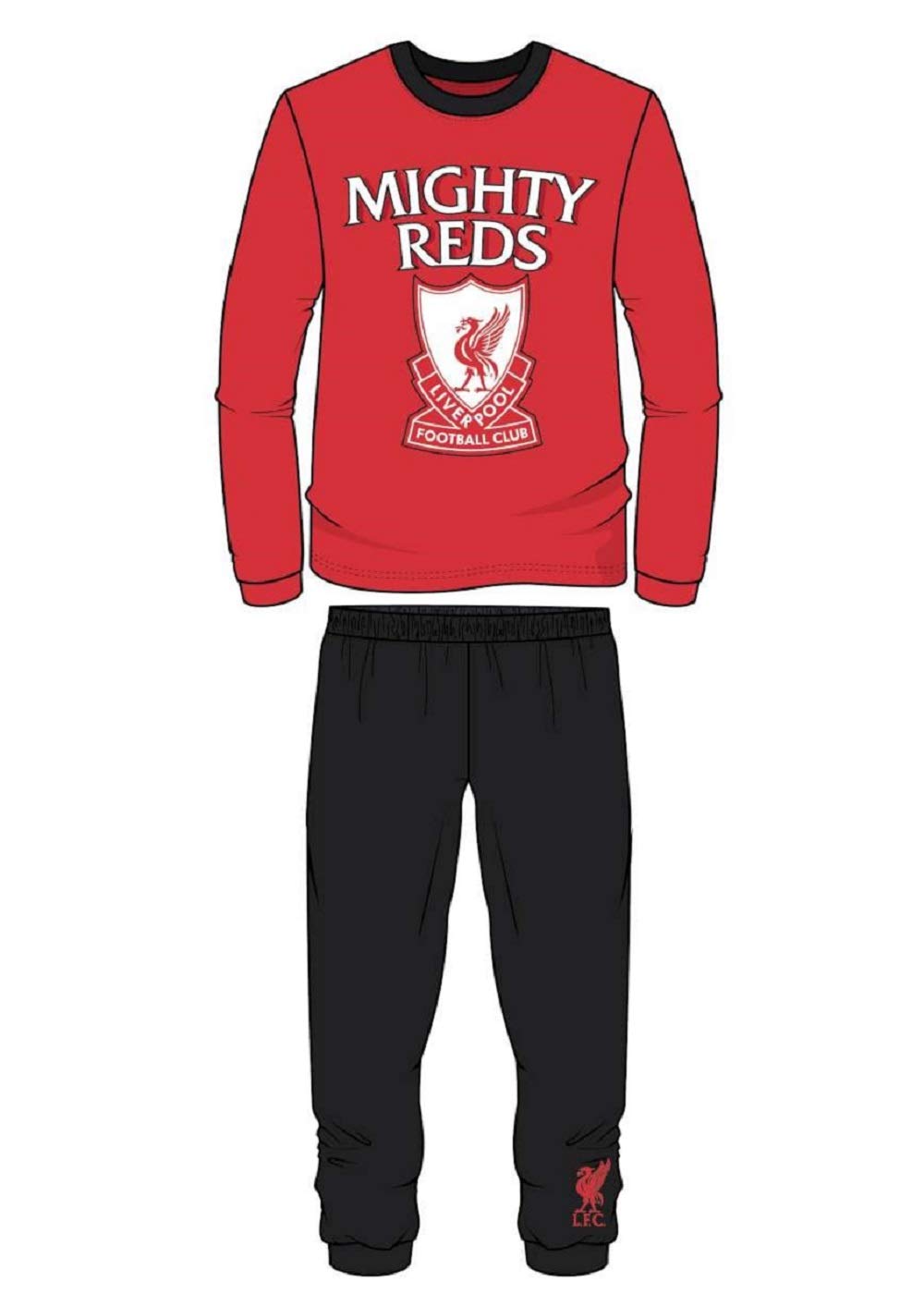 TDP Textiles Boys Liverpool Pyjamas Toddlers Mighty Reds (Size: 3-4 Years)