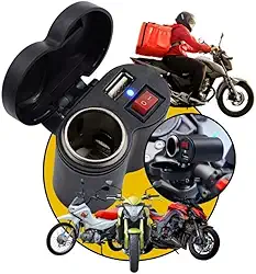 Carregador Para Moto Celular GPS Tomada USB 2.0 Adaptador Acendedor Guidão De Motocicleta Bicicleta Elétrica Automático Entregadores Prova De Água