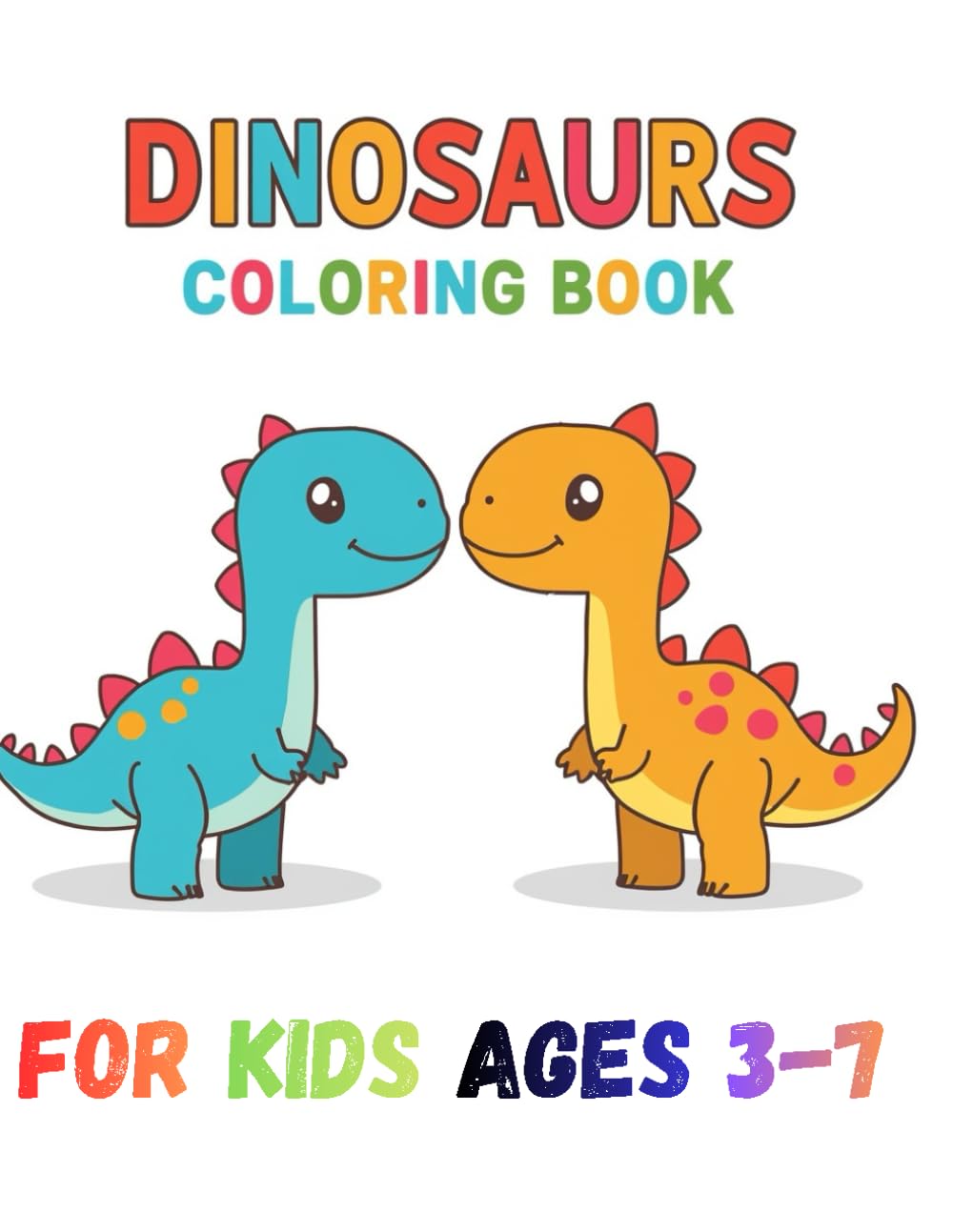 Dinosaurs Coloring Book – For Kids Ages 3-7: Fun and Easy Dinosaur Coloring Pages for Kids Ages 3-7, Over 30 Pages of Creative Dino Activities for ... Toddlers and Preschoolers to Learn and Play.