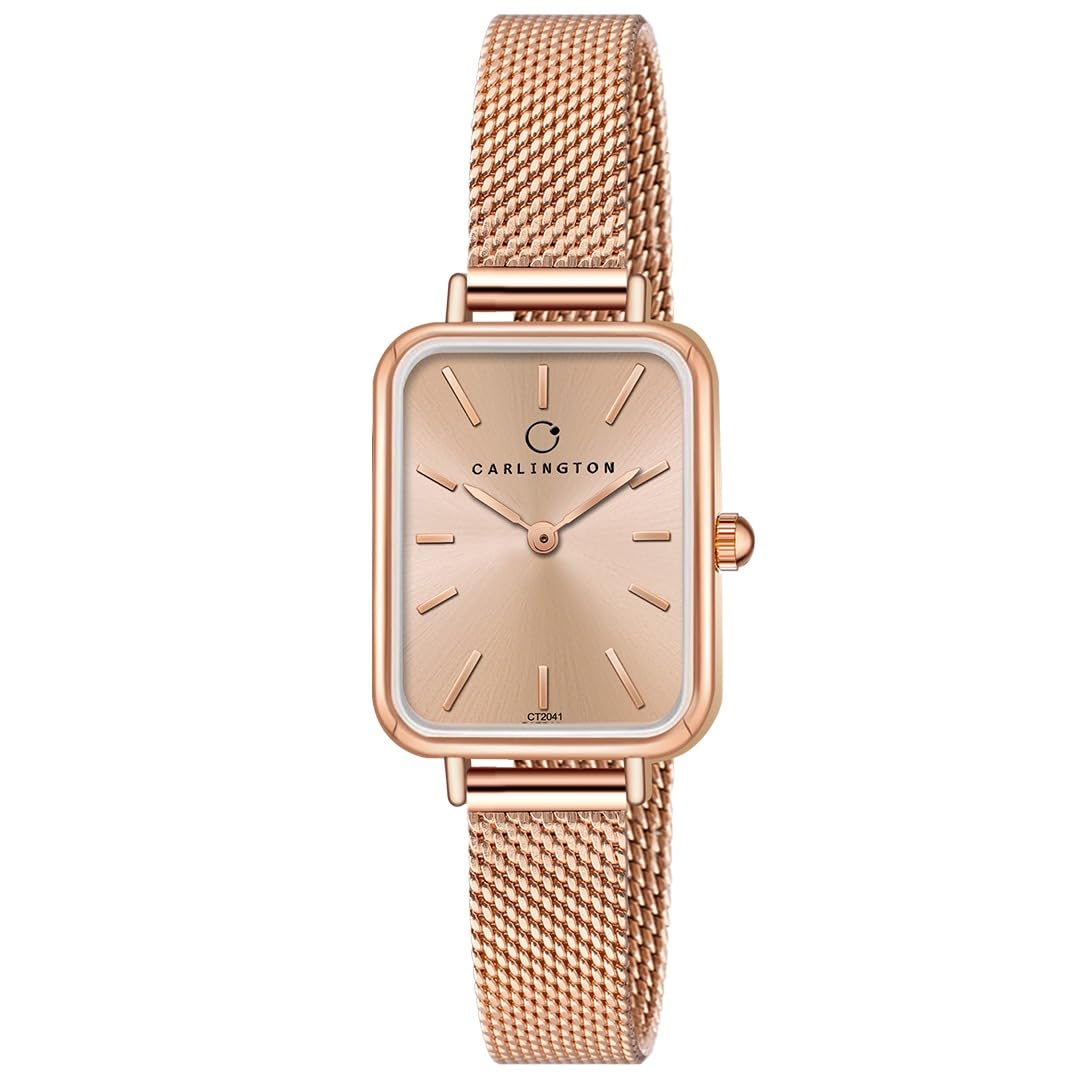 Carlington Iconic Analog Ladies Watch with Premium Linked Strap - CT 2041 Rose Gold (B0CV9K8W9X) Amazon Price History, Amazon Price Tracker