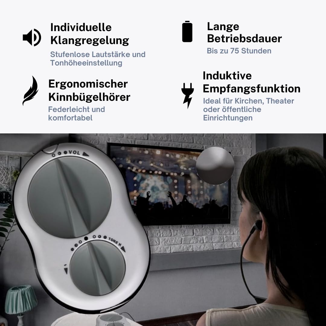 Humantechnik Crescendo 60 Hörverstärker mit Mikrofon | Besser hören