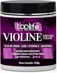 Matizador e Tonalizante Roxo/Violine, Toplife, 500gr