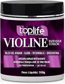 Matizador e Tonalizante Roxo/Violine, Toplife, 500gr