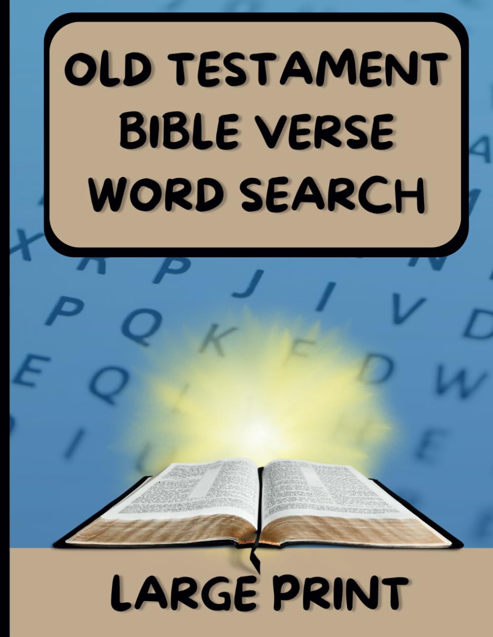 Old Testament Bible Verse Word Search: Large Print Christian Puzzles with Reflection Pages for Adults