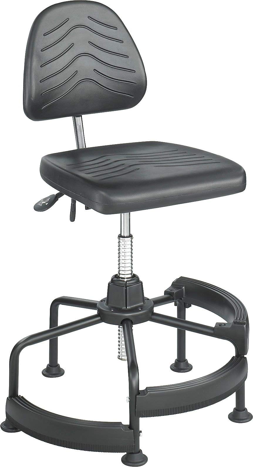 Safco 5120 Task Master Deluxe Industrial Chair (Additional options sold separately), Black