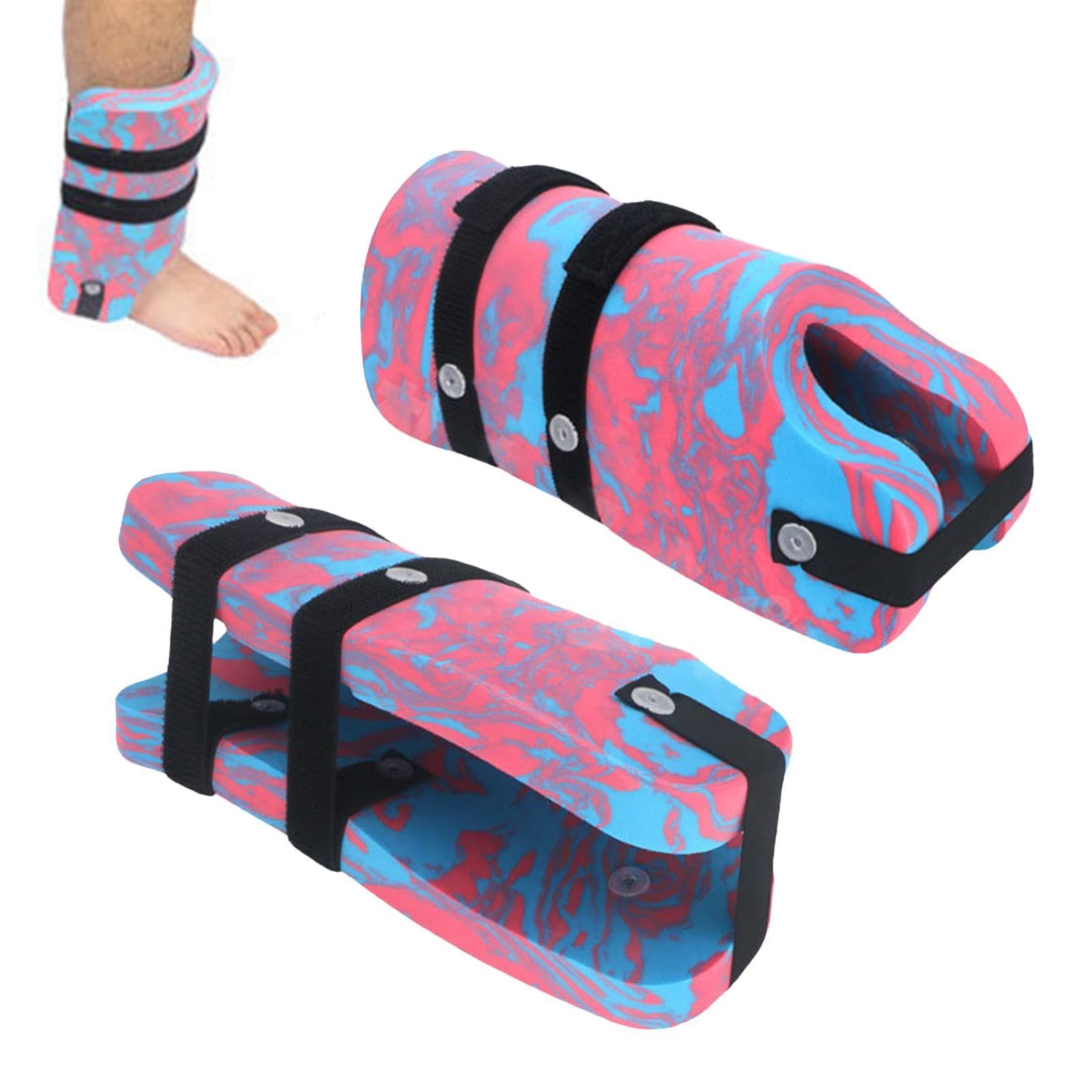 2-Pack Water Aerobics Ankle Floats - Adjustable Pool Weights | EVA Foam Aqu