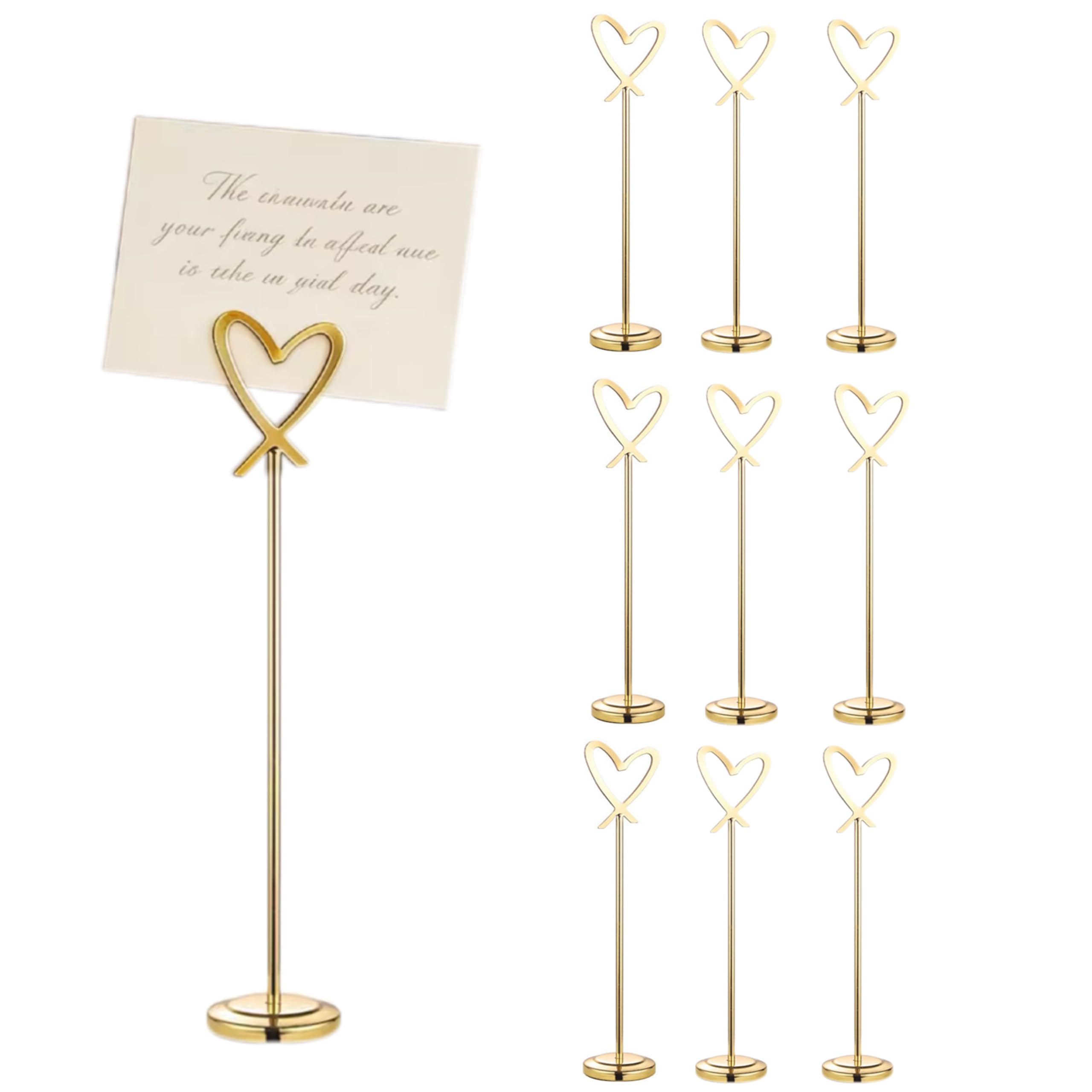 TOP-MAX 10 soportes dorados para números de mesa de 30.5 cm, de acero inoxidable, soportes para números de mesa para bodas, fiestas, graduaciones, recepciones, restaurantes, centros de mesa