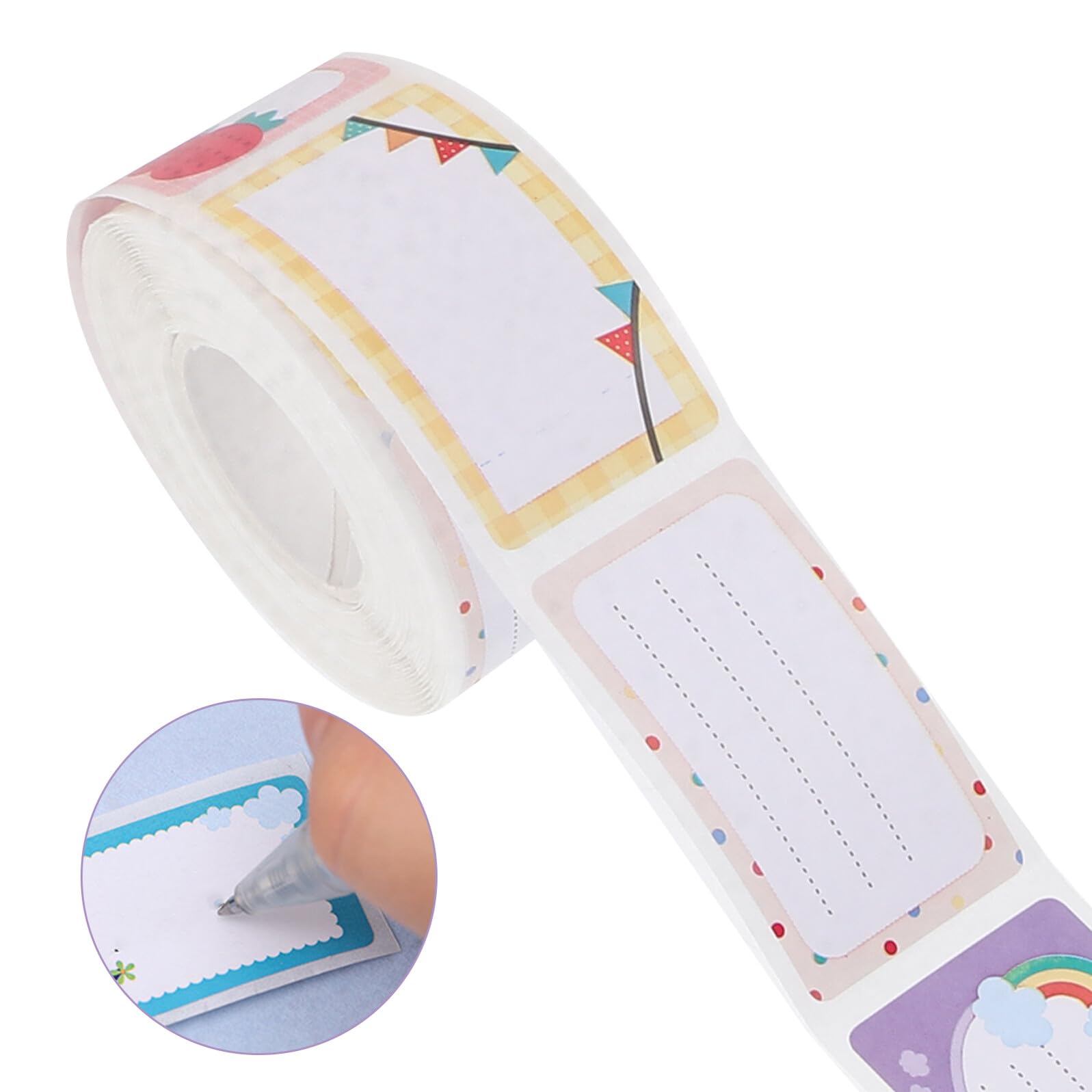 jojofuny 10 Etichette Adesive Colorate per Asilo e Scuola Etichette Rimovibili per Vestiti Barattoli e Facili e Rimuovere per Organizzazione e Classificazione