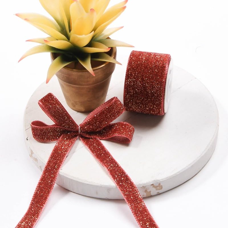 Yalulu Ruban Décoratif Tressé Brillant à Paillettes - 25 M - Ruban Décoratif à Paillettes - Ruban Décoratif - Pour Couture, Bricolage, Travaux Manuels (doré