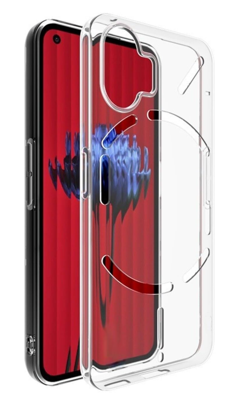 Zubitech Case for Nothing Phone 2 Clear Cover Transparent Anti Scratch Flexible TPU Case Precise Cutouts for Fancy look Back Cover with Raised Camera Protection for Nothing Phone 2 Clear