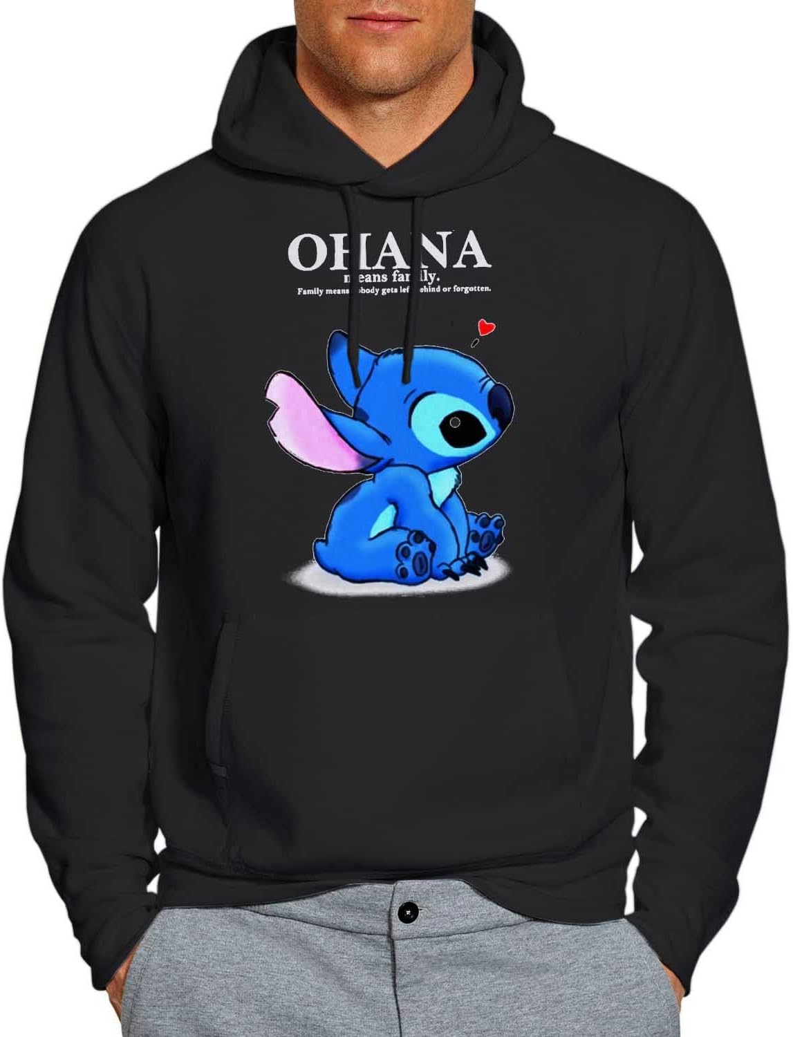 Ohana Lilo and Stitch Hoodie Unisex Adults WF
