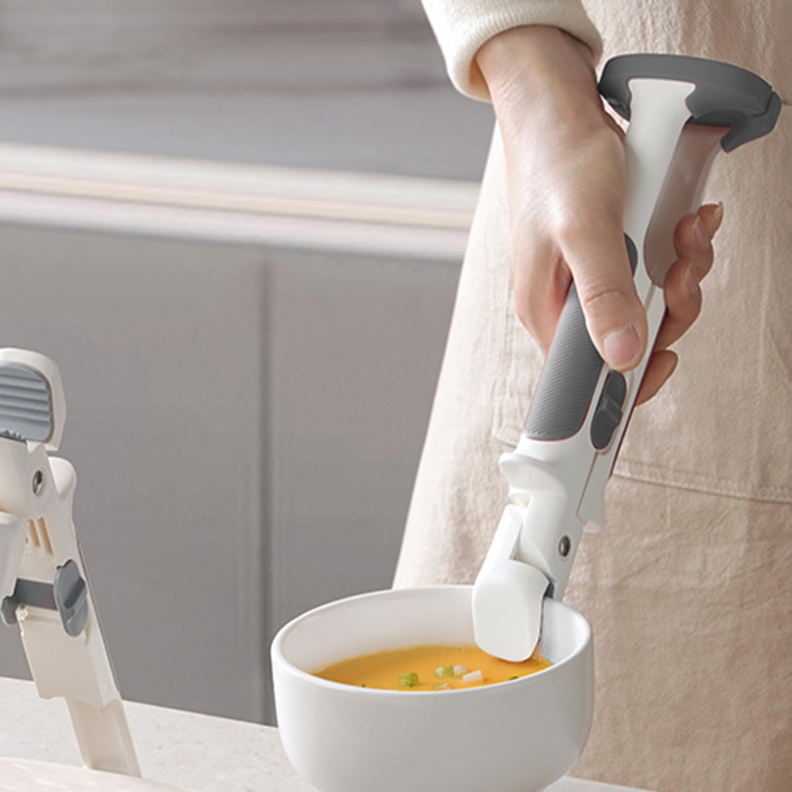 2 Pinze Antiscottatura In Alluminio Per Cucina – Solleva Pentole Calde, Cestelli E Piastre - 3