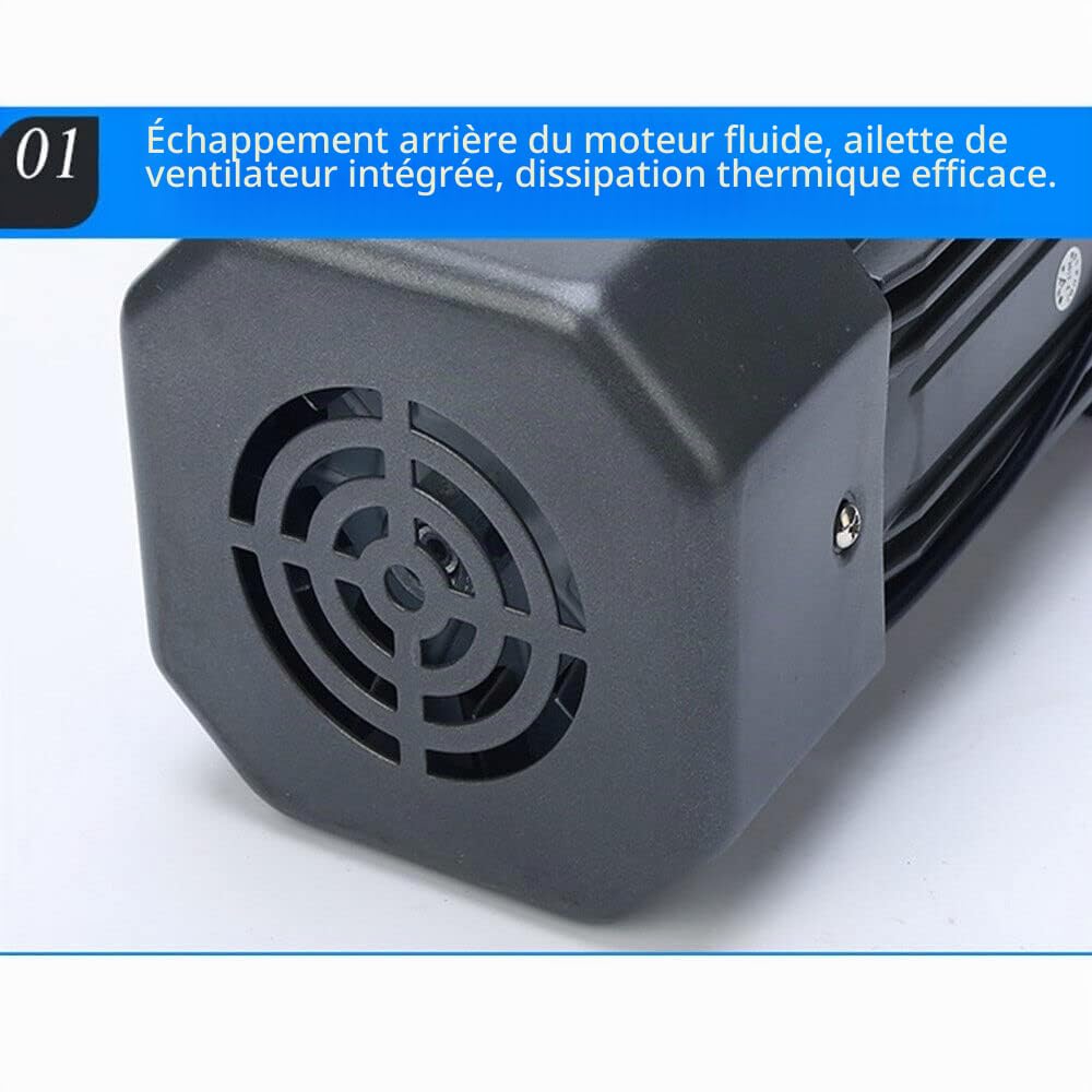 Moteur à engrenages 90 W, moteur électrique, courant alternatif, 220 V AC, moteur gear, monophasé, couple élevé, réglable 5 K avec régulateur de vitesse