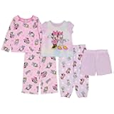 Girls' Frozen | Princess | Minnie Mouse 5-Piece Loose-fit Pajama Set, Soft & Cute for Kids