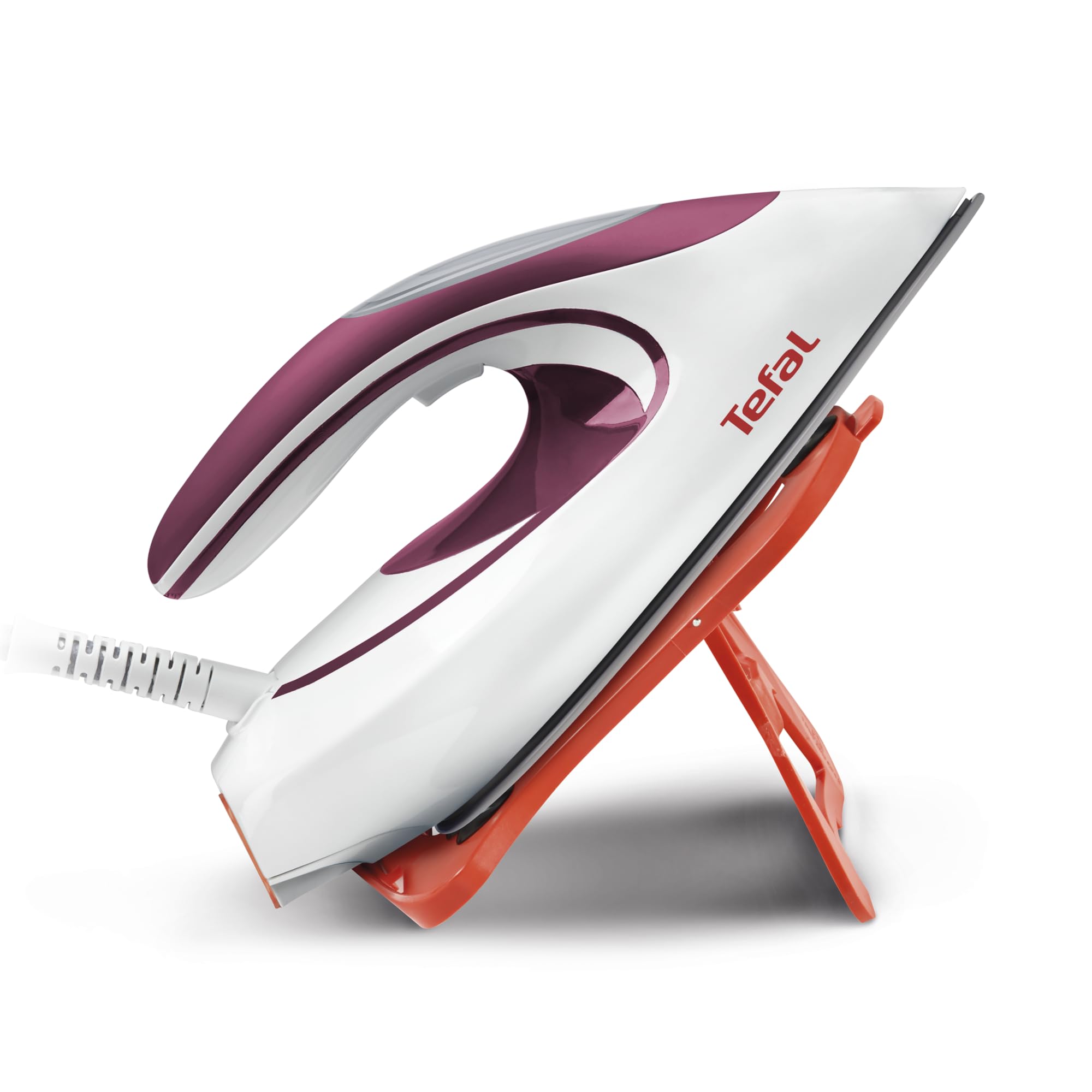 Tefal Express Anti-Kalk Dampfbügelstation, 2800 W, 6,5-Bar, Anti-Kalk-Kollektor, optimale Dampf-/Temperaturkombination, automatische Abschaltung, 1,8 L Wassertank, weiß/violett, SV8054