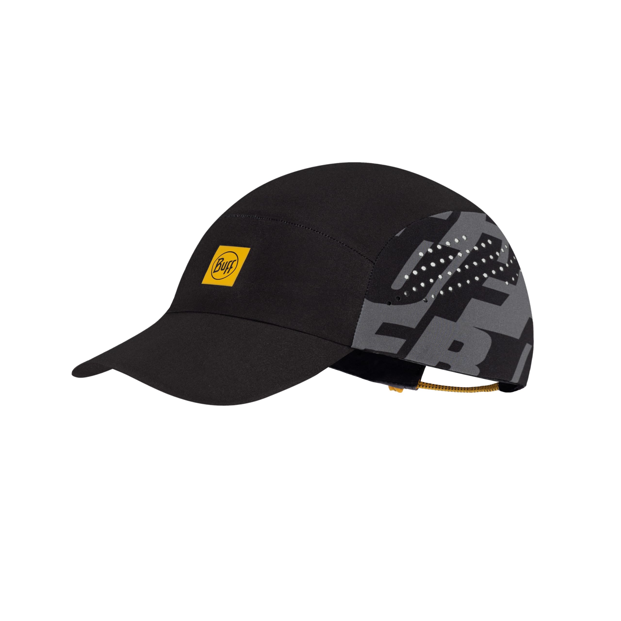 Buff®| Cap Pack Speed Man Women Adult Flexible, UPF50, Reflective Element, Comfortable, Stretchy, Running, Ventilation, Foldable, S/M, Black