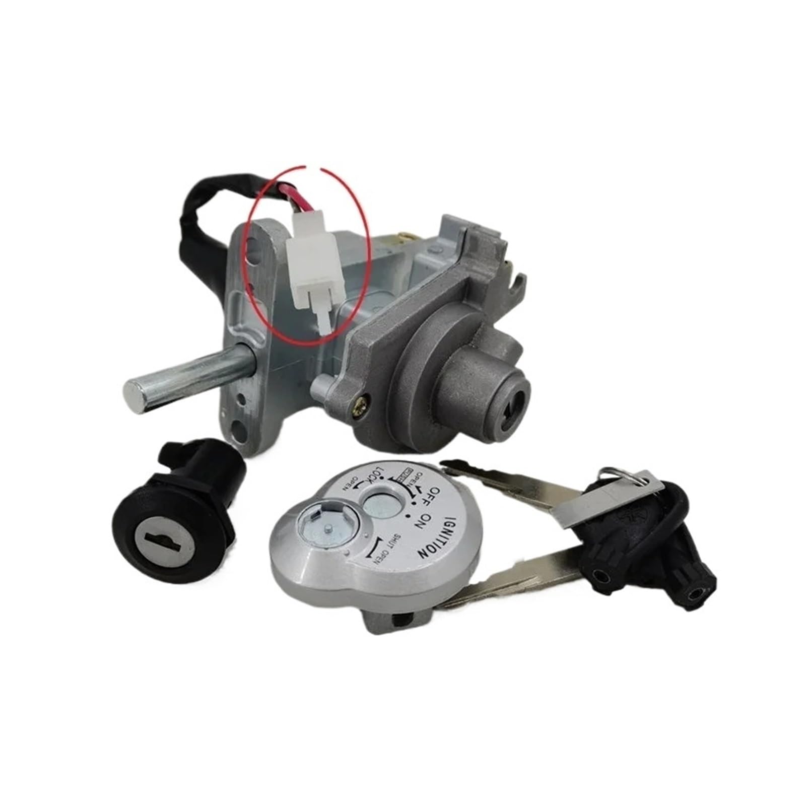 Ajuste Para Yamaha CYGNUS Z 125 XA125, Pieza De Repuesto Para Patinete, Juego Interruptor Llave Encendido, Bloqueo Asiento Cerradura de encendido con llaveJuego