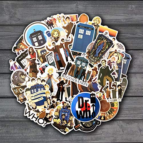 50Pcs Doctor Who Tardis Stickers Sets Anime Sticker Lot for Laptop Bicycle Phone Guitar Cartoon Stickers