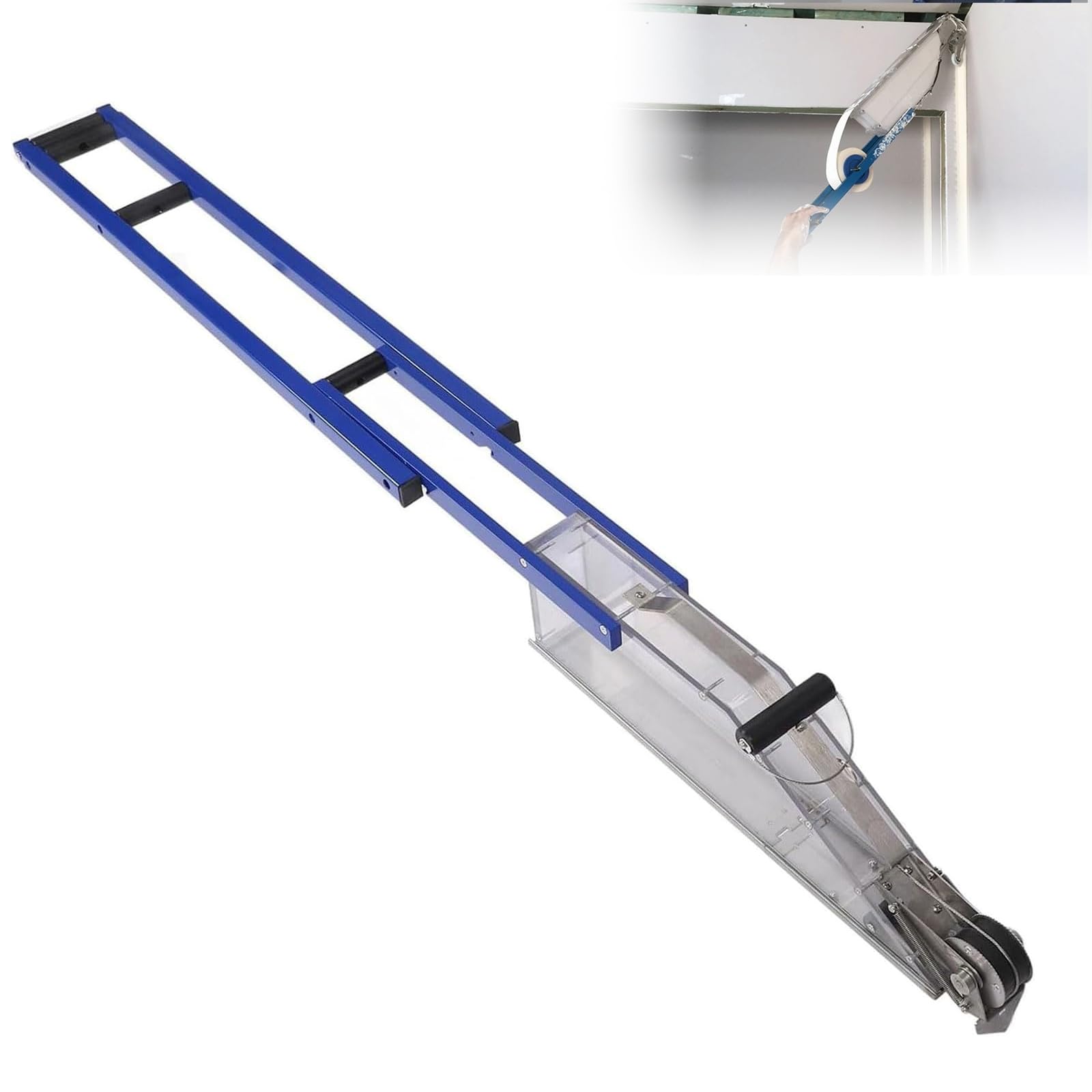 XCSCUK 2.5L Drywall Repair Dispenser,Manual Joint Compound Applicator, with Adjustable Extension Rod,for Finishing and Patching