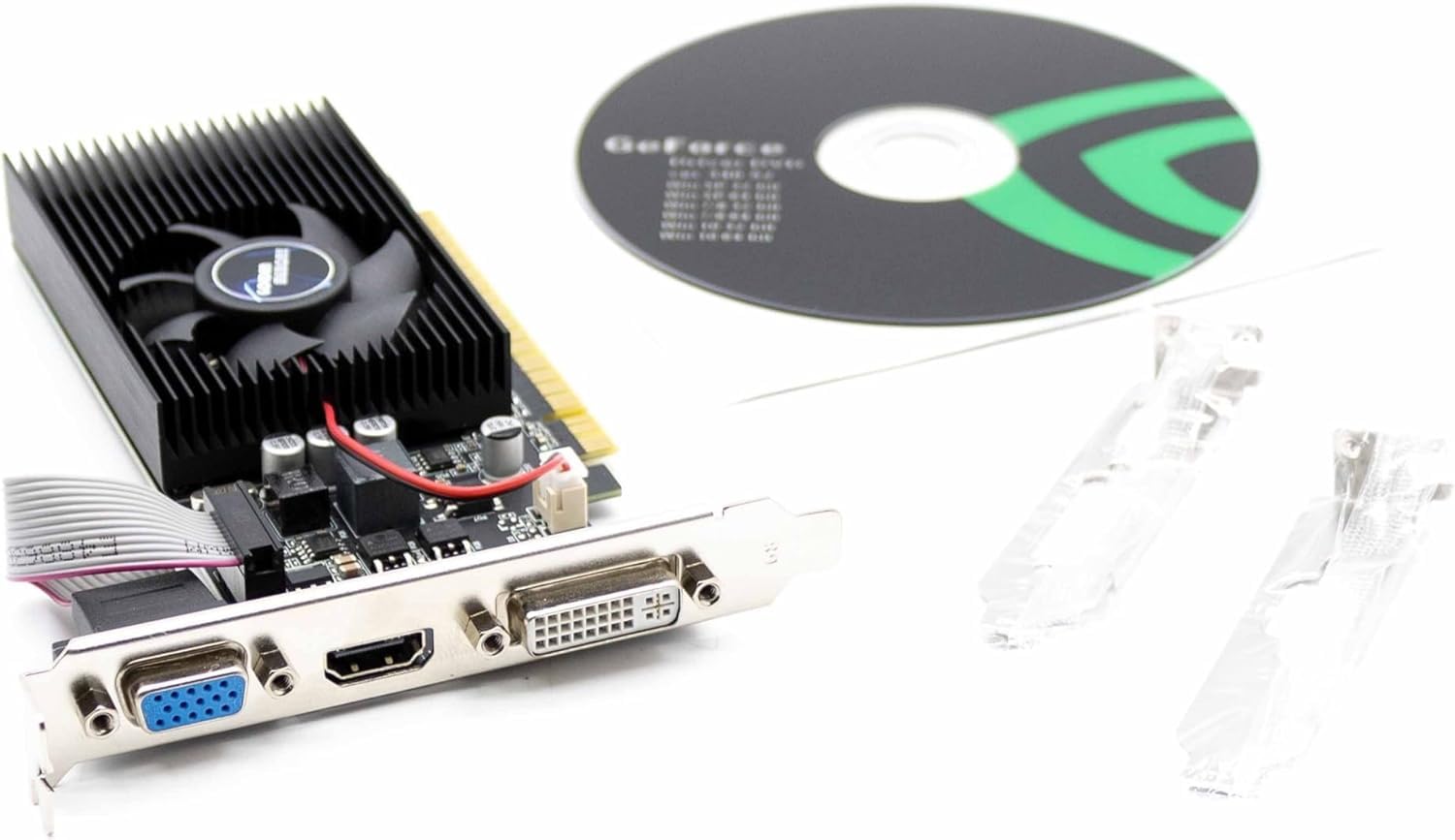 SIMPLETEK - Scheda Video GT730 4GB DDR3 | Low Profile Dual Bracket e Driver inclusi | HDMI - DVI - VGA per PC SFF Case Piccoli