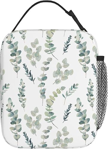 Miniatura 3 de Bolsas de almuerzo aisladas de salvia para mujeres, hombres y niñas, con hojas verdes, reutilizables, a prueba de fugas, bolsas de almuerzo para el